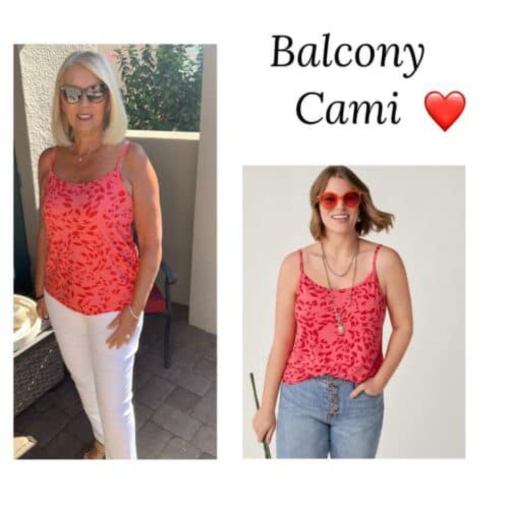 Cabi 6386 Balcony Cami Spring 2023 Medium EUC